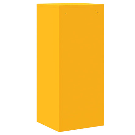Arkivkåp med lås Senapsgul 45,5 x 42 x 106,5 cm Kallvalsat Stål