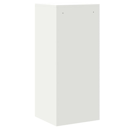 Arkivkåp med låda Vit 45,5 x 42 x 106,5 cm Kallvalsat Stål