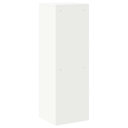 Arkivkåp med låda Vit 45,5 x 42 x 139 cm Kallvalsat Stål