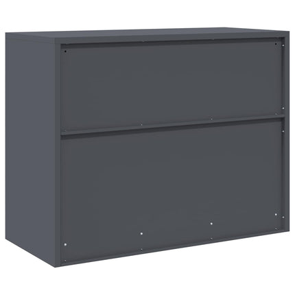 Förvaringsskåp Antracit 90 x 40 x 70 cm Stål