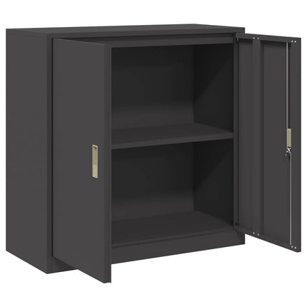 Förvaringsskåp Svart 90 x 40 x 90 cm Stål