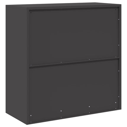 Förvaringsskåp Svart 90 x 40 x 90 cm Stål