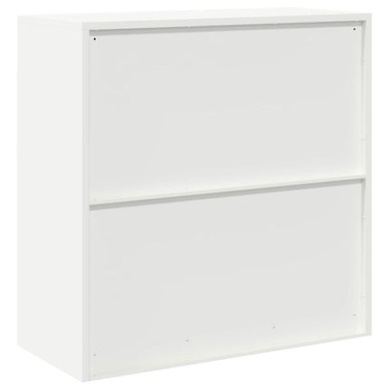 Förvaringsskåp Vit 90 x 40 x 90 cm Stål