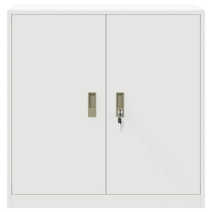 Förvaringsskåp Vit 90 x 40 x 90 cm Stål