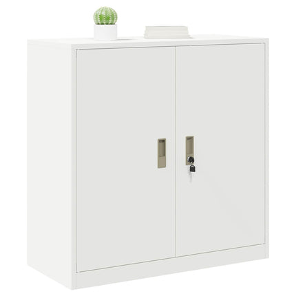 Förvaringsskåp Vit 90 x 40 x 90 cm Stål