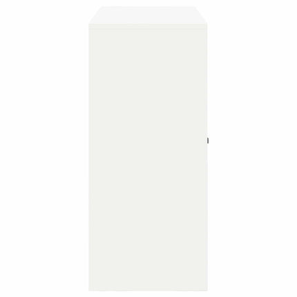 Förvaringsskåp Vit 90 x 40 x 90 cm Stål