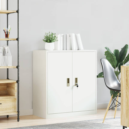 Förvaringsskåp Vit 80 x 40 x 90 cm Stål