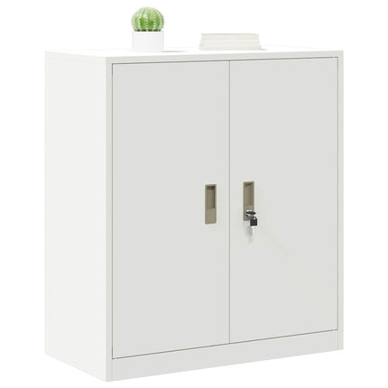 Förvaringsskåp Vit 80 x 40 x 90 cm Stål