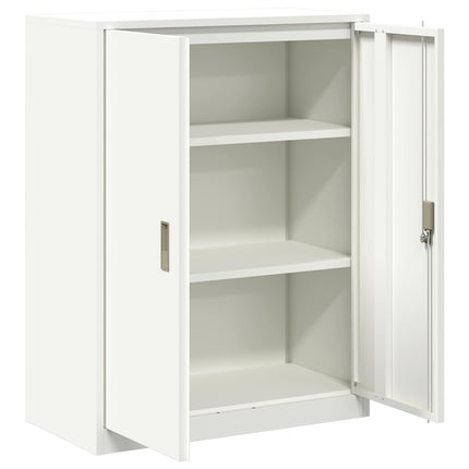 Förvaringsskåp Vit 80 x 40 x 105 cm Stål