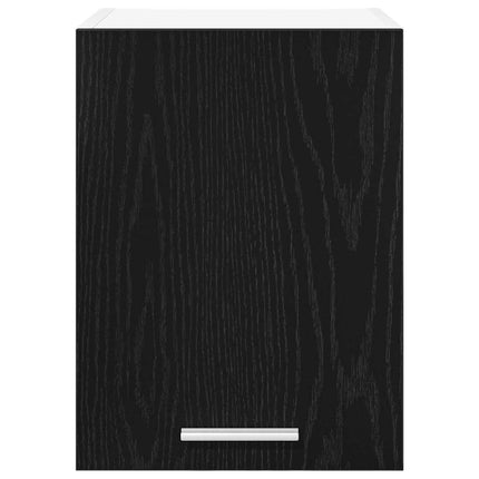 Hängande skåp med dörr 2 pcs Svart ek och vit 30 x 31 x 40 cm