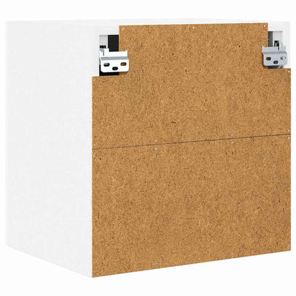 Hängande skåp 2 pcs Vit 40 x 31 x 40 cm Konstruerat trä