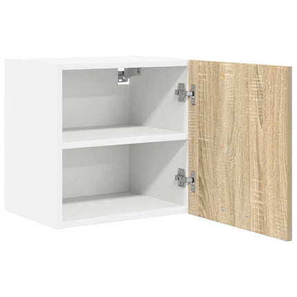 Hängande skåp Riga 2 pcs Sonoma ek och vit 40 x 31 x 40 cm
