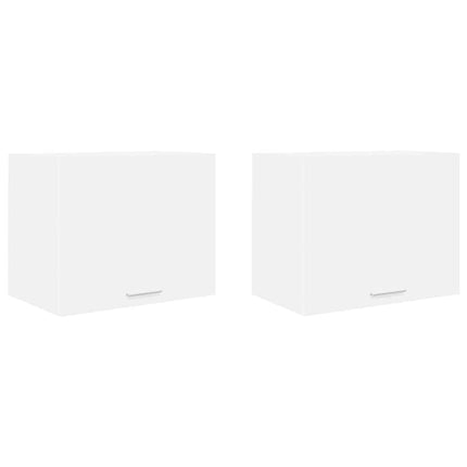 Hängande skåp 2 pcs Vit 50 x 31 x 40 cm Konstruerat trä