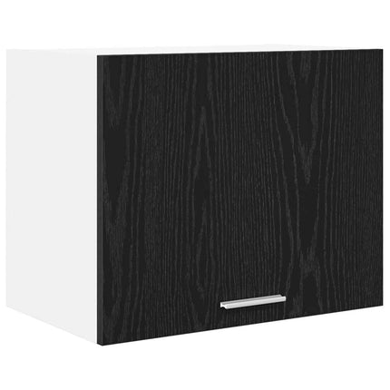 Hängande skåp Svart ek och vit 50 x 31 x 40 cm Konstruerat trä