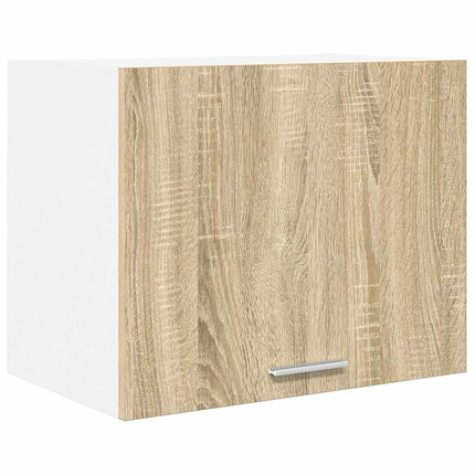 Hängande skåp med dörr 2 pcs Sonoma ek och vit 50 x 31 x 40 cm