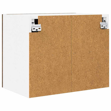 Hängande skåp Rökt ek och vit 50 x 31 x 40 cm Konstruerat trä