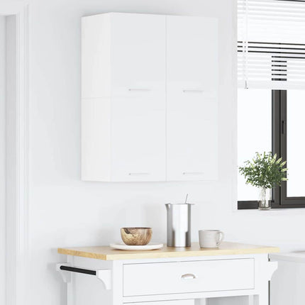 Hängande skåp 2 pcs Vit 60 x 31 x 40 cm Konstruerat trä