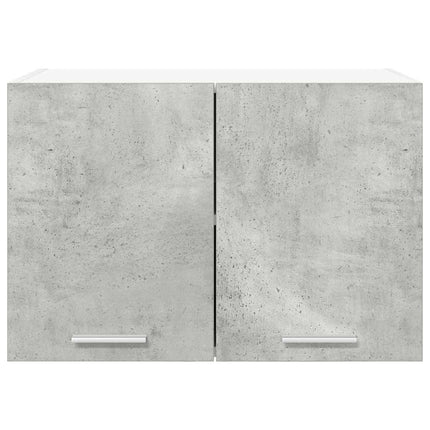 Hängande skåp med dörr 2 pcs Betonggrå och vit 60 x 31 x 40 cm