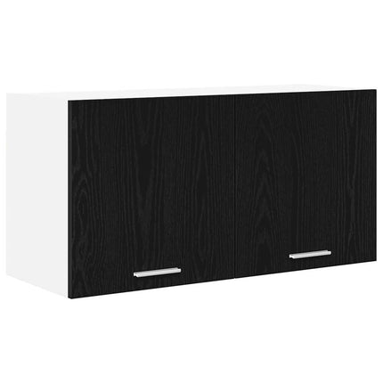 Hängande skåp Svart Ek 80 x 31 x 40 cm Konstruerat trä