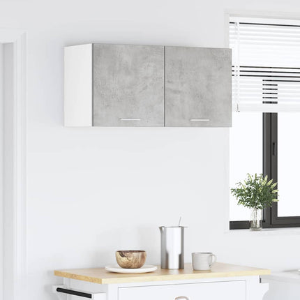 Hängande skåp Betonggrå 80 x 31 x 40 cm Konstruerat trä