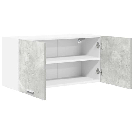 Hängande skåp Betonggrå 80 x 31 x 40 cm Konstruerat trä