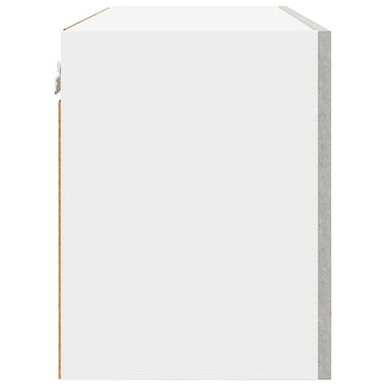 Hängande skåp Betonggrå 80 x 31 x 40 cm Konstruerat trä