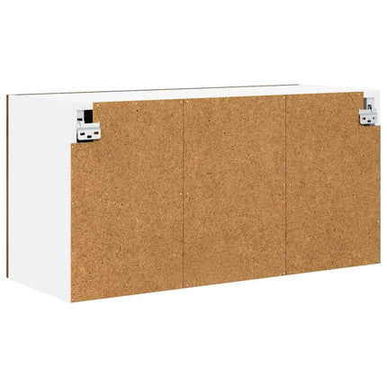 Hängande skåp med dörr Rökt ek 80 x 31 x 40 cm Konstruerat trä