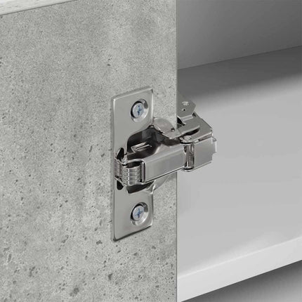 Hängande skåp Betonggrå och vit 57 x 57 x 40 cm Konstruerat trä