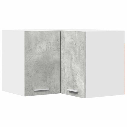Hängande skåp Betonggrå och vit 57 x 57 x 40 cm Konstruerat trä