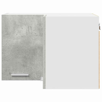 Hängande skåp Betonggrå och vit 57 x 57 x 40 cm Konstruerat trä