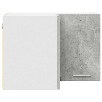 Hängande skåp Betonggrå och vit 57 x 57 x 40 cm Konstruerat trä