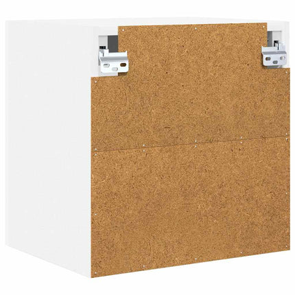 Hängande skåp 2 pcs Vit 40 x 31 x 40 cm Konstruerat trä