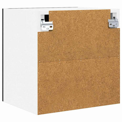 Hängande skåp 2 pcs Svart Ek 40 x 31 x 40 cm Konstruerat trä
