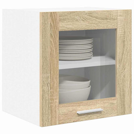 Hängande skåp 2 pcs Sonoma-ek 40 x 31 x 40 cm Konstruerat trä