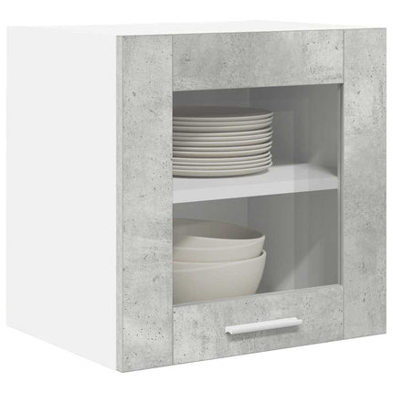 Hängande skåp med lagring Riga 2 pcs Betonggrå 40 x 31 x 40 cm