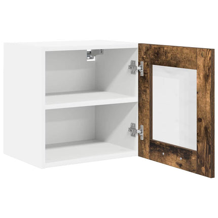 Hängande skåp 2 pcs Rökt ek 40 x 31 x 40 cm Konstruerat trä