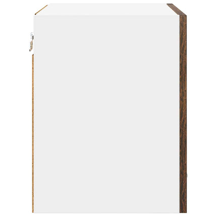 Hängande skåp 2 pcs Rökt ek 40 x 31 x 40 cm Konstruerat trä