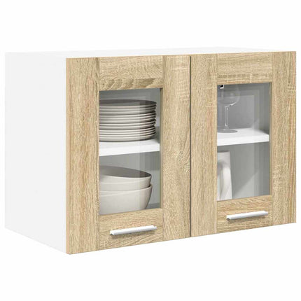 Hängande skåp 2 pcs Sonoma-ek 60 x 31 x 40 cm Konstruerat trä
