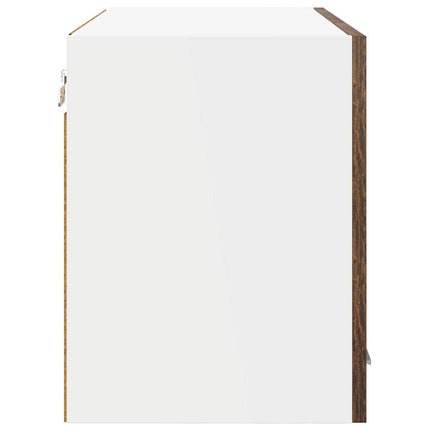 Hängande skåp Rökt ek 60 x 31 x 40 cm Konstruerat trä