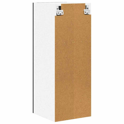 Hängande skåp med dörr 2 pcs Svart ek och vit 30 x 31 x 80 cm