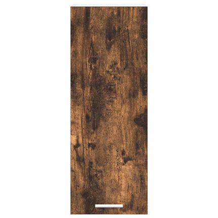 Hängande skåp Riga 2 pcs Rökt ek och vit 30 x 31 x 80 cm