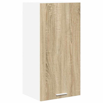Hängande skåp Sonoma ek och vit 40 x 31 x 80 cm Konstruerat trä