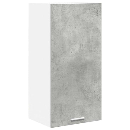Hängande skåp Betonggrå och vit 40 x 31 x 80 cm Konstruerat trä
