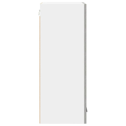 Hängande skåp Betonggrå och vit 40 x 31 x 80 cm Konstruerat trä
