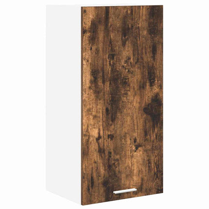 Hängande skåp Rökt ek och vit 40 x 31 x 80 cm Konstruerat trä