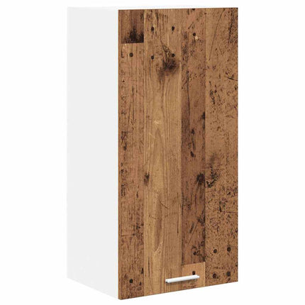 Hängande skåp Gamla trä och vit 40 x 31 x 80 cm Konstruerat trä