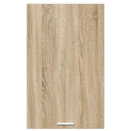 Hängande skåp Sonoma ek och vit 50 x 31 x 80 cm Konstruerat trä