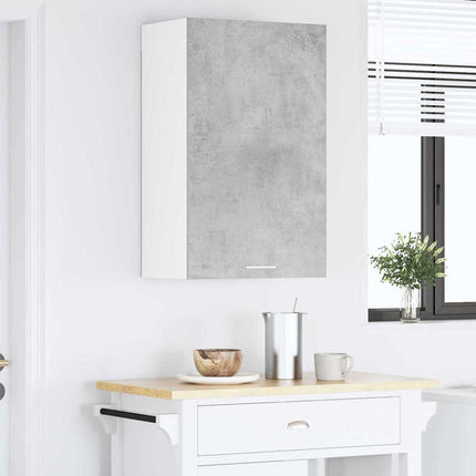 Hängande skåp Betonggrå och vit 50 x 31 x 80 cm Konstruerat trä
