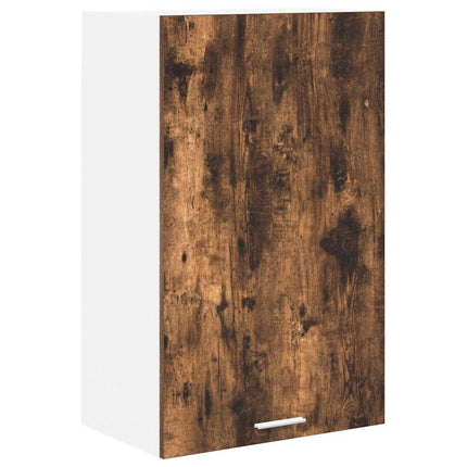 Hängande skåp Rökt ek och vit 50 x 31 x 80 cm Konstruerat trä