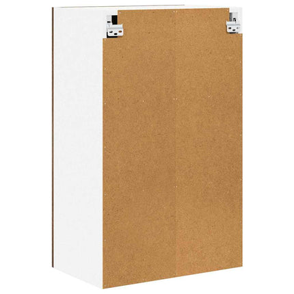 Hängande skåp Rökt ek och vit 50 x 31 x 80 cm Konstruerat trä